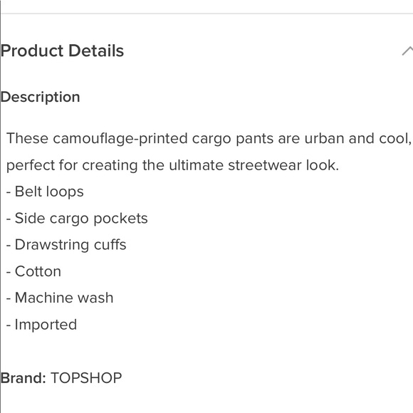 Topshop Cargo Pants - Picture 5 of 6
